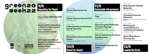 Collection image for CBS Green Week 2022