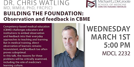 PERD Educational Rounds: BUILDING THE FOUNDATION: Observation and Feedback in CBME primary image