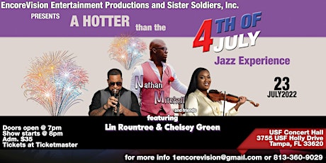 Hotter than the 4th of July Jazz Experience with Nathan Mitchell &Friends tickets