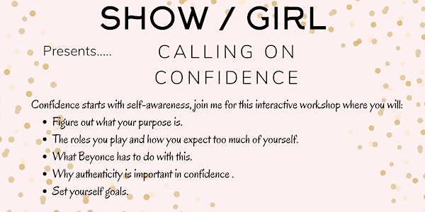 Calling On Confidence - A kickstart workshop to build your confidence