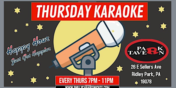 Thursday Karaoke at R Park Tavern (Ridley Park - Delaware County, PA)