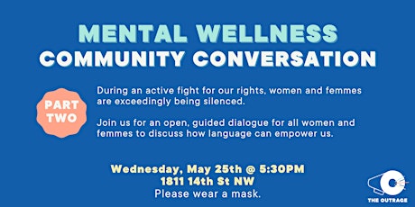 Mental Wellness Community Conversation Pt 2 tickets