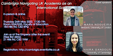 Cambrígia: Navigating UK Academia as an International Scholar tickets