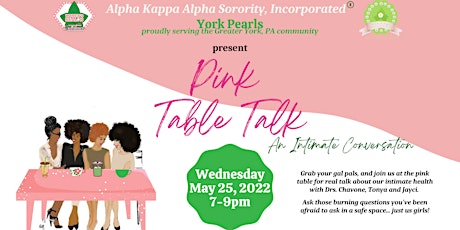 Pink Table Talk - An Intimate Conversation billets