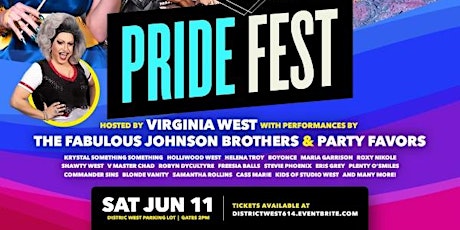 District West Pride Fest! Saturday June 11th, Gates 1pm tickets