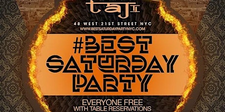 Best Saturday Party at Taj Lounge New York City tickets