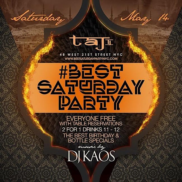 Best Saturday Party at Taj Lounge New York City image