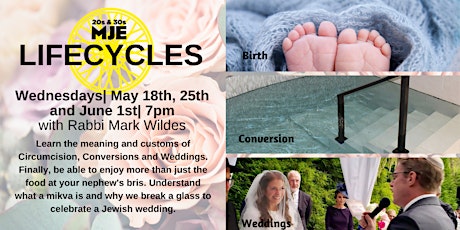 Wednesday Night Life Cycles Class Series with Rabbi Mark Wildes tickets