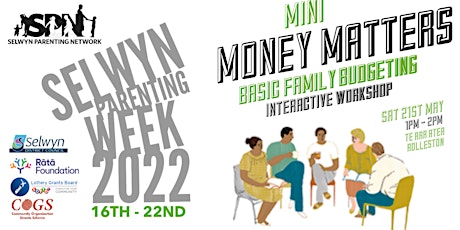 Mini Money Matters – An interactive workshop on basic family budgeting