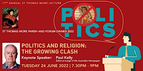 St Thomas More Parish and Forum Annual Dinner 2022 - Paul Kelly tickets