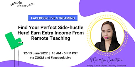 Find Your Perfect Side-hustle Here! Earn Extra Income From Remote Teaching tickets