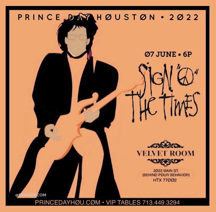 PRINCE DAY HOUSTON 2022 | SIGN ‘O’ THE TIMES image