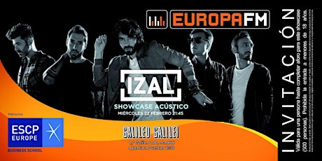 Imagen principal de Get your tickets for the IZAL Concert!