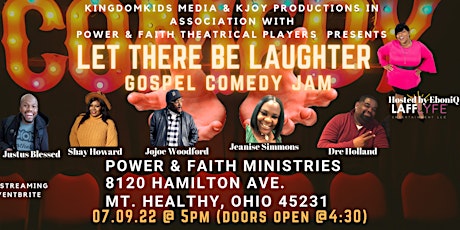 “Let There Be Laughter Gospel Comedy Jam” tickets