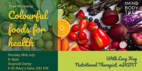 Colourful Foods For Health tickets
