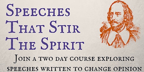 Speeches that Stir the Spirit - Workshop tickets