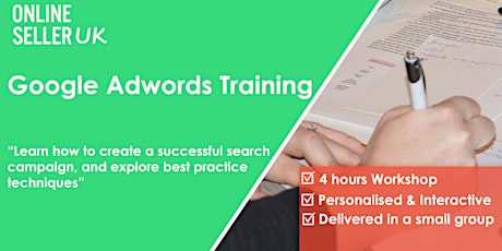 LIVE ONLINE  Google Adwords PPC Training Course tickets