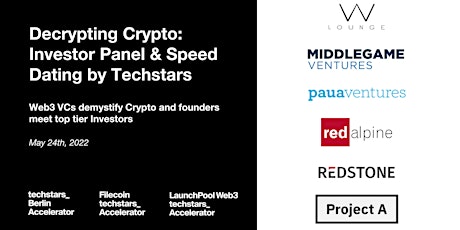 Decrypting Crypto: Investor Panel & Speed Dating by Techstars tickets