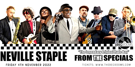 Neville Staple (The Specials) – 40 Years Of Ghost Town Tour tickets