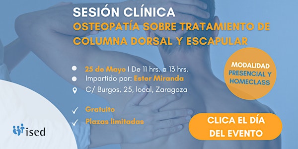 Sesión Clínica Osteopatía Columna Dorsal - ZAZ