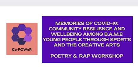 Memories of Covid-19: poetry & rap workshop tickets