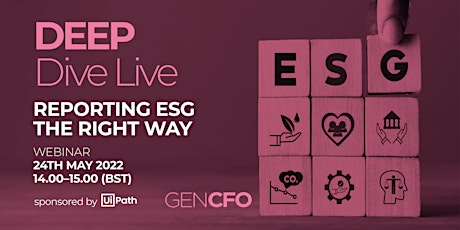 Deep Dive Live: Reporting ESG the RIGHT way tickets