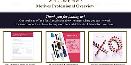 LONDON Motives Professional Overview Presentation tickets