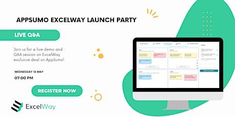Image principale de ExcelWay AppSumo Deal Launch Party