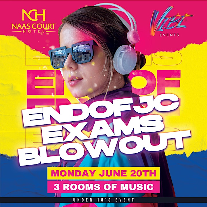 Vibe Events - End of JC Exams - Monday 20th of June image