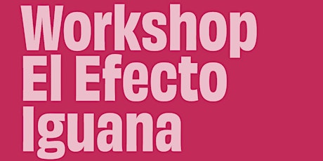 Workshop "El efecto iguana" entradas