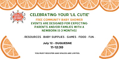 Free Community Baby Shower -- Duquesne