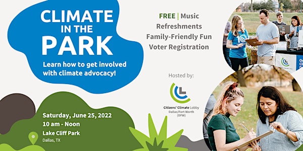 Climate in the Park - A Free Climate Advocacy Event
