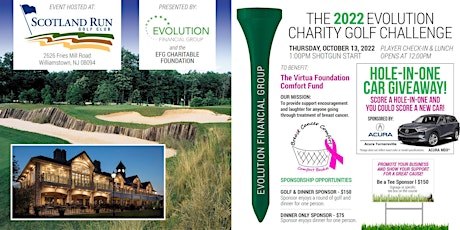 The 2022 Evolution Charity Golf Challenge tickets