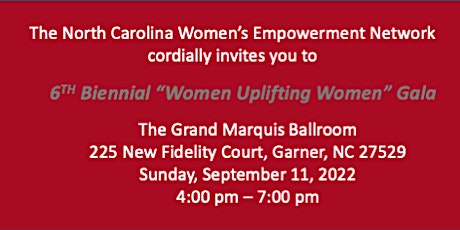 6th Biennial "Women Uplifting Women" Gala tickets