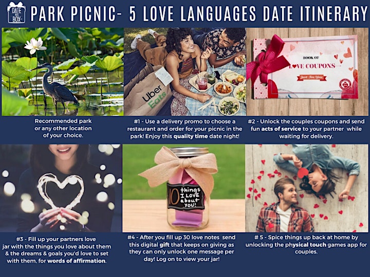 Pop-Up Picnic in the Park Couple Date Night+ 5 Love Languages (Self-Guided) image