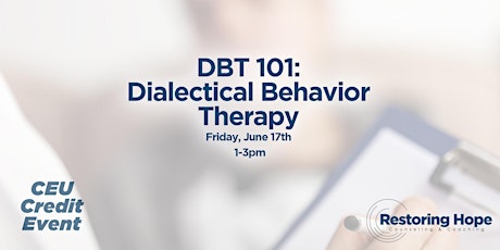 DBT 101: Dialectical Behavior Therapy tickets