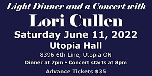 Light Dinner and a Concert with Lori Cullen