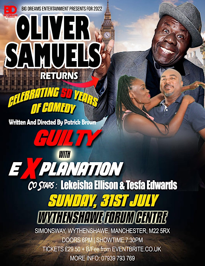 Oliver Samuels “Celebrates 50 years of Comedy” image