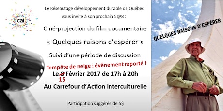  5@8 Réseautage DD - Ciné-projection "Quelques questions d'espérer"  primary image