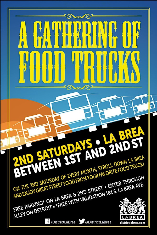 2nd Saturdays, Gathering of Food Trucks