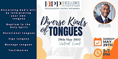 "Diverse Kinds of Tongues" -Webinar for  Preachers, Teachers and Speakers tickets