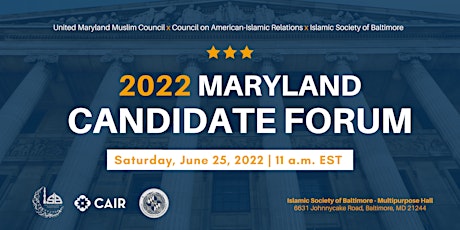 2022 Maryland Candidate Forum tickets