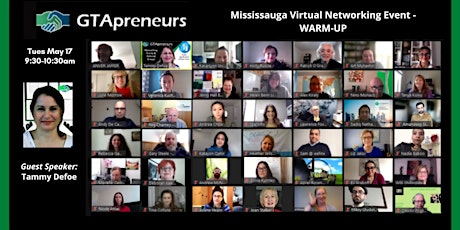 GTApreneurs Mississauga Virtual  Networking Event - WARM-UP tickets