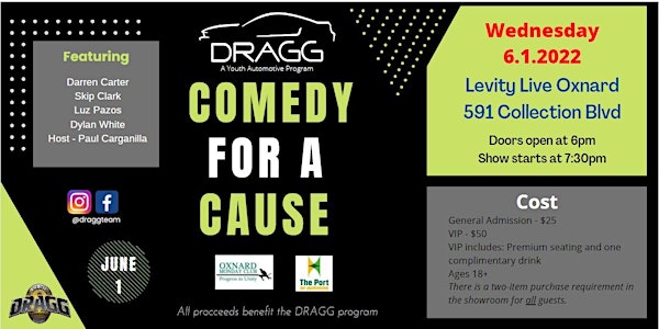 DRAGG Inc - Let's put FUN back in fundraising Comedy Night