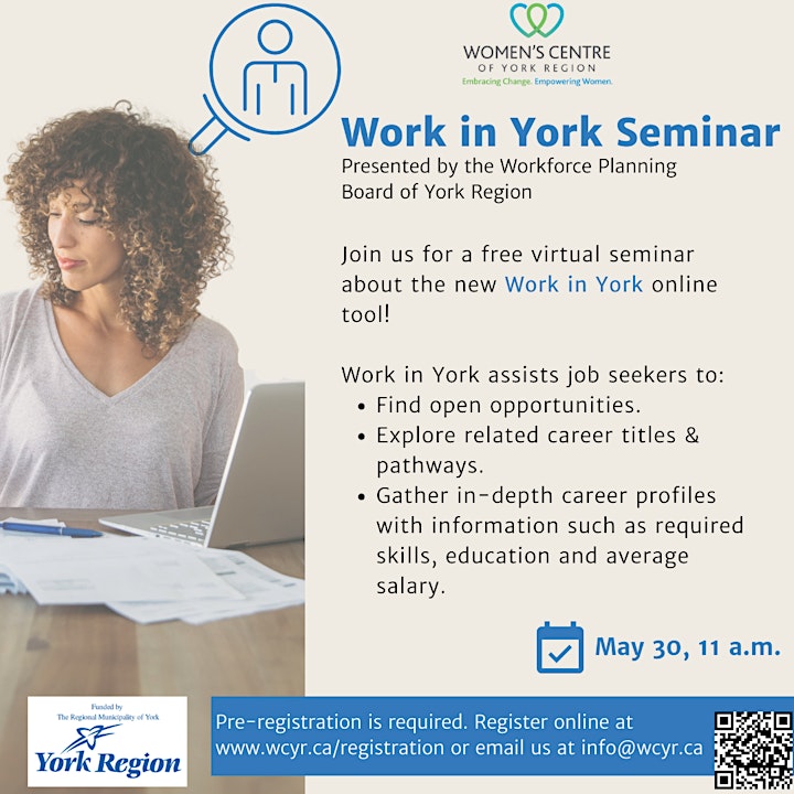 Work in York- Presented by the Workforce Planning  Board of York Region image