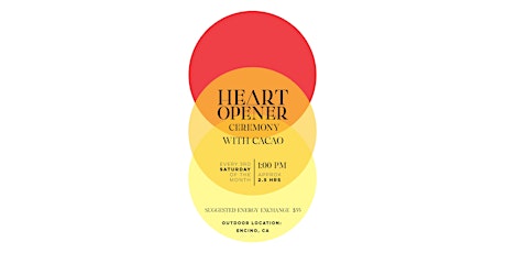 Heart Opener Ceremony With Cacao! tickets