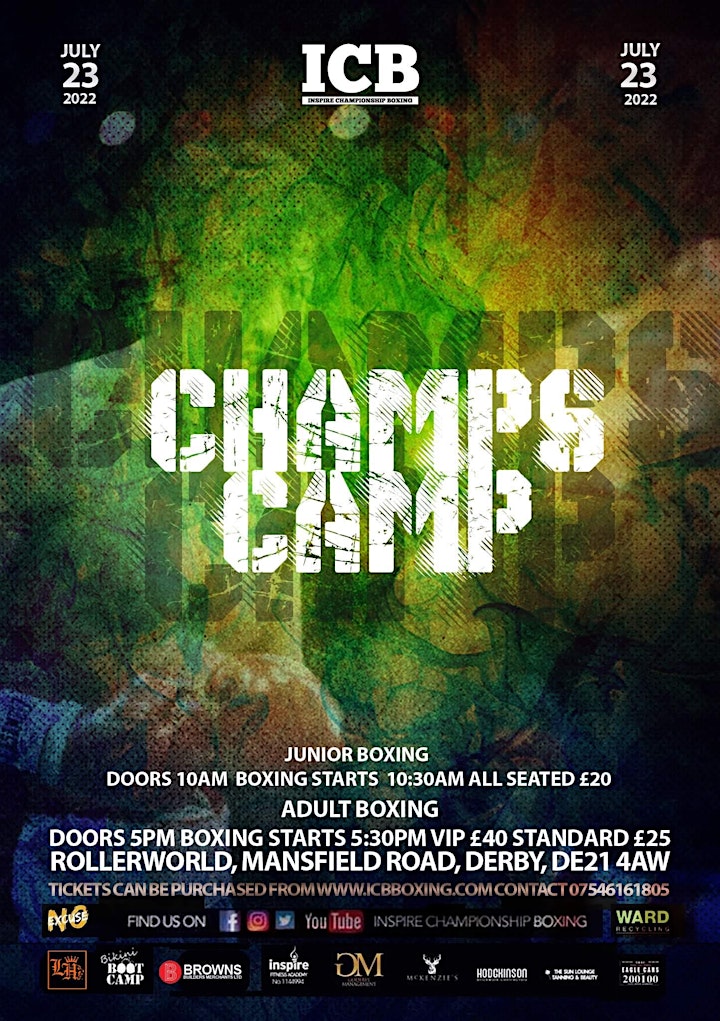 ADULT Champs Camp (Featuring Chef Wars) Boxing Event | July 23rd 2022 image