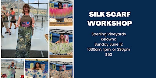 Create a Silk Scarf, SIP & DIP Workshop- SPERLING VINEYARDS