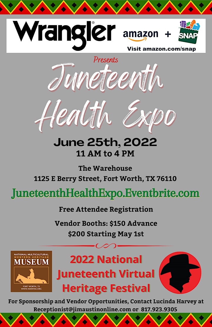 JAO 2022 Juneteenth Health Expo - 6/25/22 @ 11AM-4PM image
