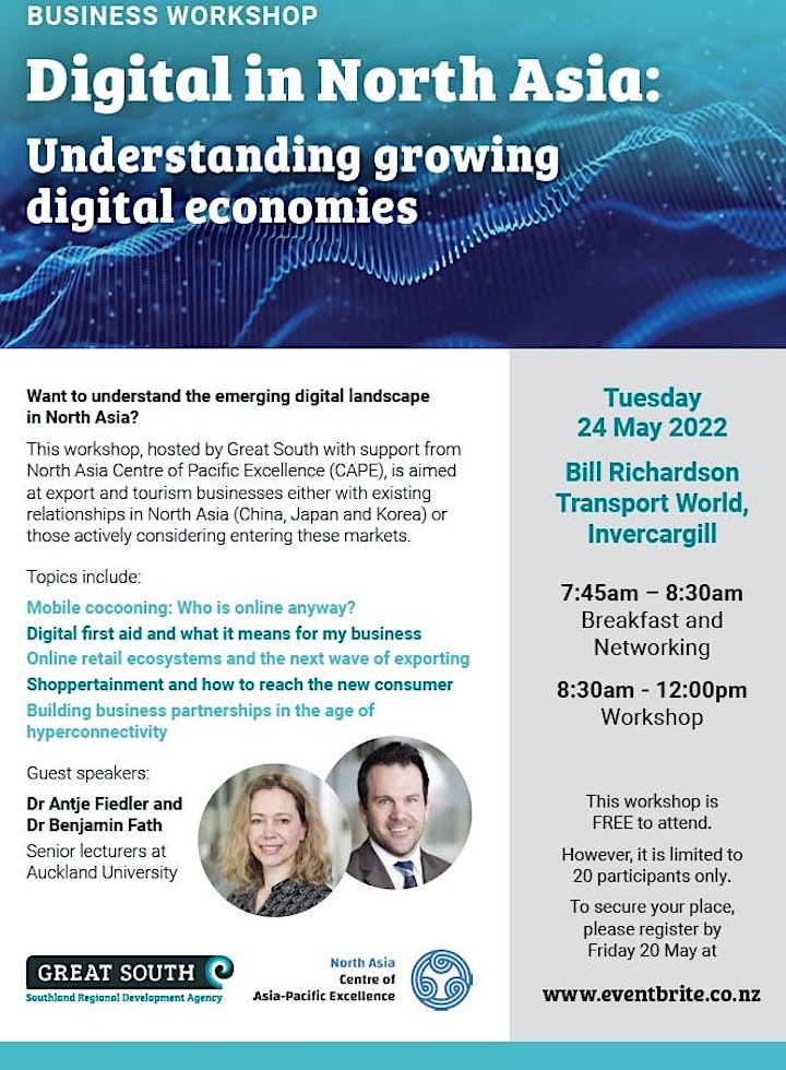 North Asia CAPE  Business Workshop- Growing Digital Economies in North Asia image